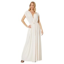 NWT Norma Kamali Athena Gown Maxi Dress bone (ivory off white) wedding bridal