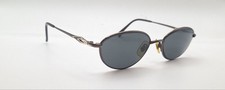 Vintage Seiko 1128 Gunmetal Oval Titanium Sunglasses FRAMES ONLY Japan