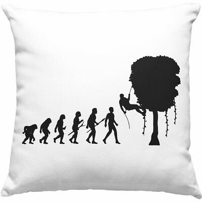 Trendation - Klettern Kissen Geschenk für Kletterer Grafik Evolution Outdoor Kle