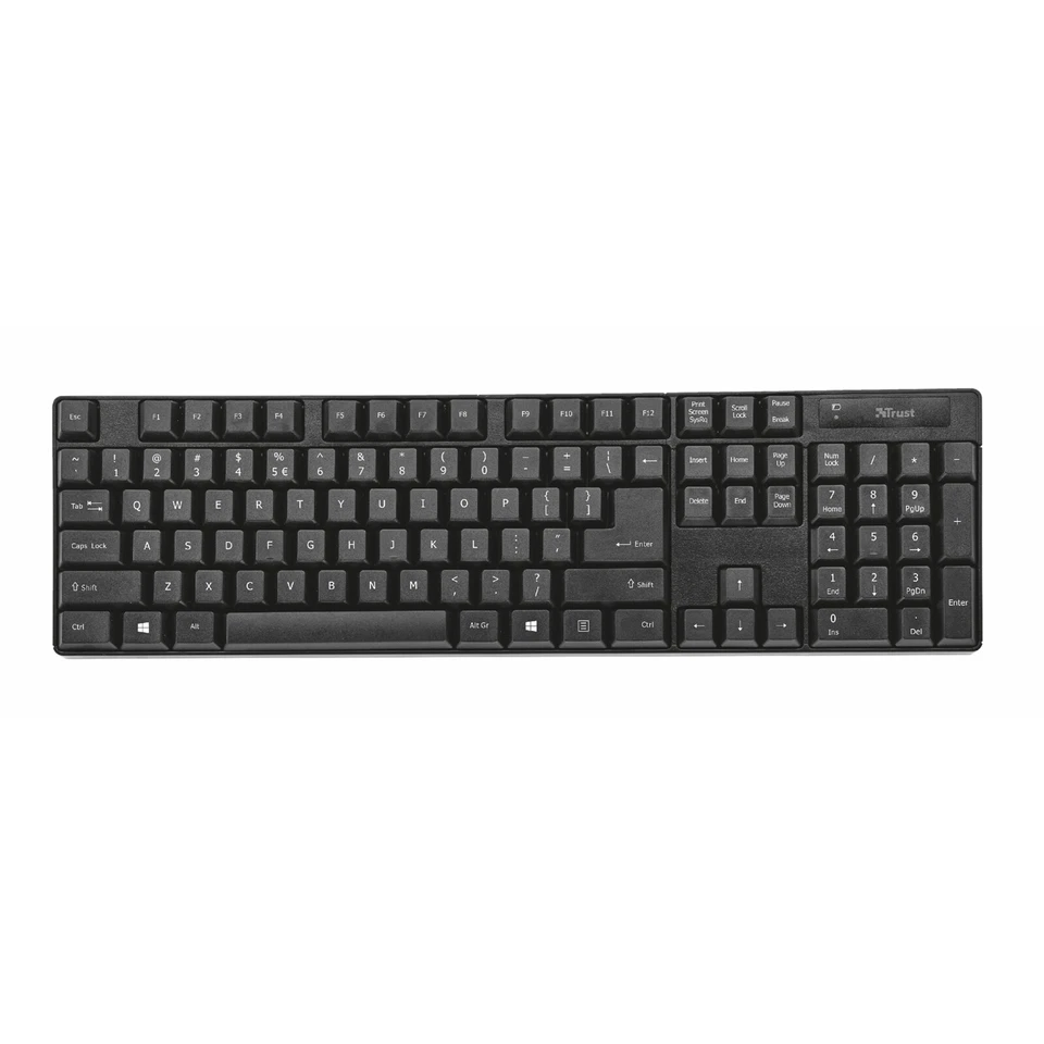 Trust QOBY 4 in 1 Home Office Bundle Wireless Keyboard & Mouse, Webcam & Headset - Image 2 of 4