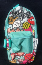 Yoobi Multicolored Backpack Pencil Case "You're Great"  "Oh Hey" Sayings