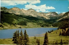 Trout Lake San Miguel Mountains Telluride & Ophir Colorado Postcard