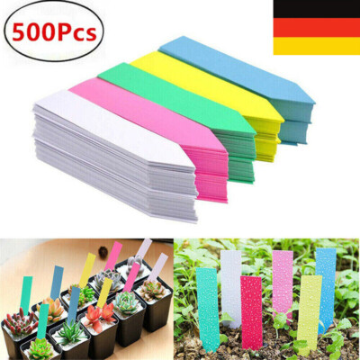 100-500 Stk Stecketiketten farbig bunt Pflanzetiketten Pflanzenschilder Etikett