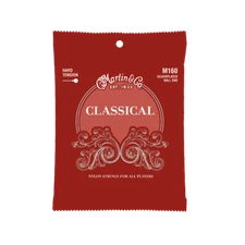 Martin M160 Classical Guitar Strings Silverplated Ball End, High Tension (28-43)