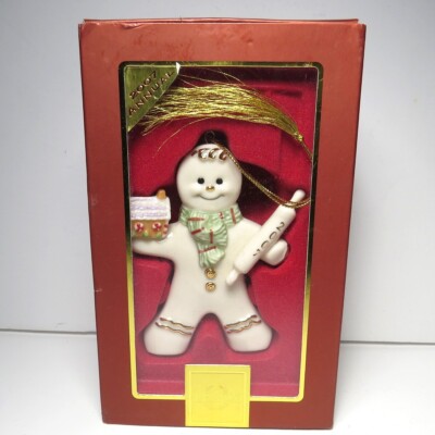 Lenox 2007 Baked With Love Gingerbread Man Christmas Tree Ornament in Box