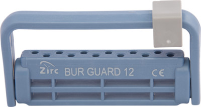 Zirc Dental 50Z406B Steri-Bur Guard Dental Bur Holder 12-Hole Blue
