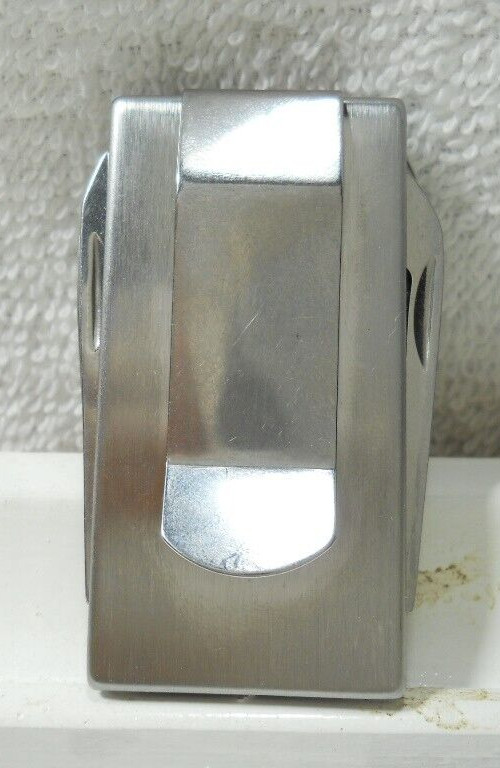 1950 THUNDERBIRD Black Turquoise Stainless Steel Money Clip Pocket Utility Knife