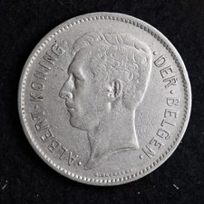 1931 Belgium 5 Franc CLAD COIN B048 