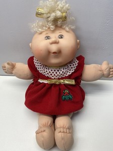 blonde curly cabbage patch doll