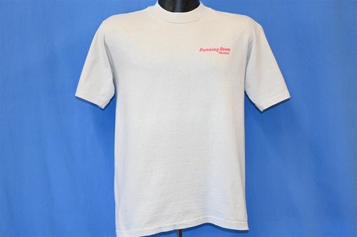 vtg 80s HAWAII MARATHON RUNNING ROOM 1984 RACE SOUVENIR HONOLULU TOPS t-shirt M - Picture 3 of 4