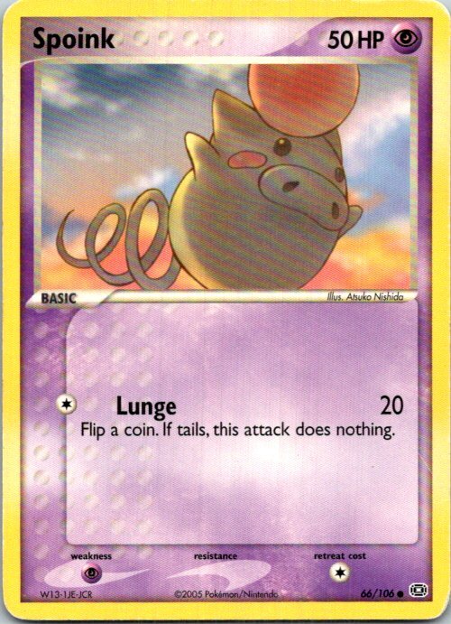 Spoink - 066/106 Pokemon Emerald Heavily played