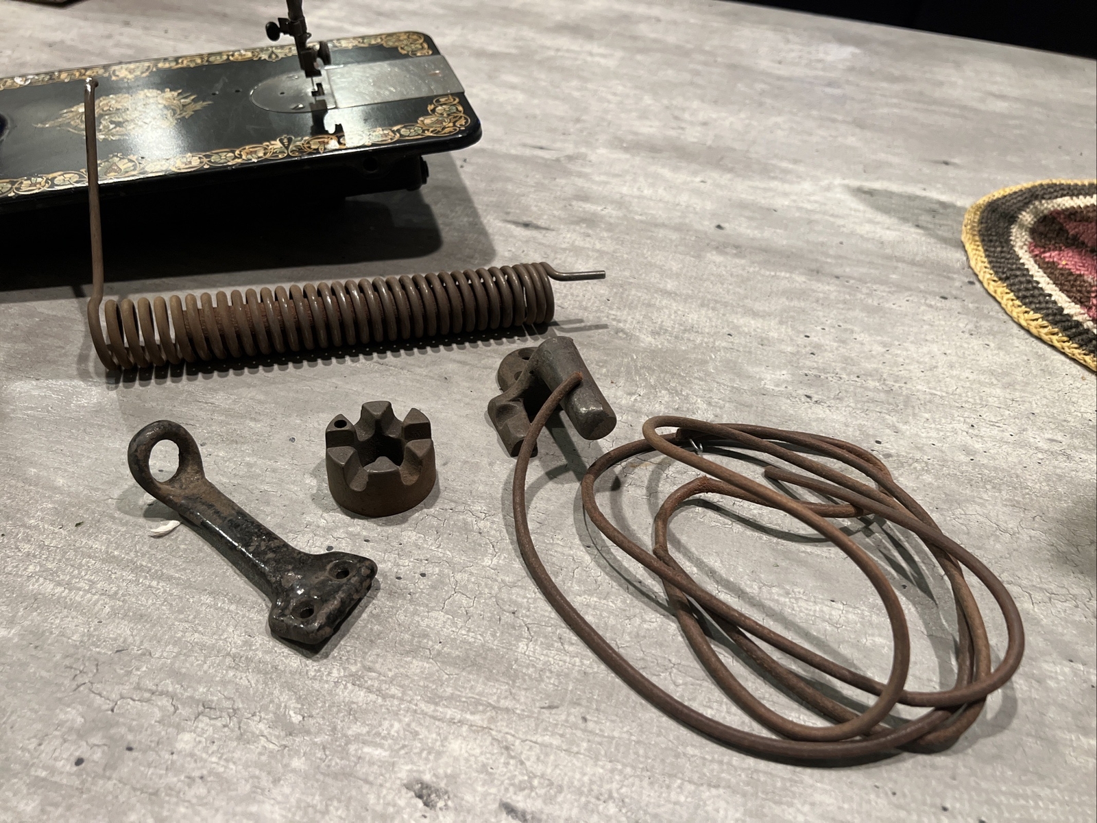 Unrestored 1903 Singer 15 with rare Pheasant decal sewing machine eBay