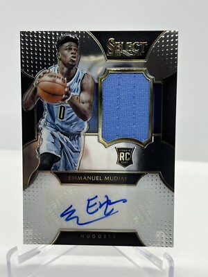 2015-16 Panini Select Materials /125 Emmanuel Mudiay #RA-EMD Rookie Auto RC