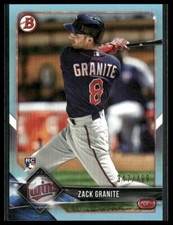 Zack Granite #9 2018 Bowman Sky Blue 347/499 Rookie