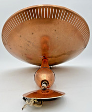 Moe Light Copper Brass Retractable Light Atomic Ufo Saucer Hanging Needs Repair