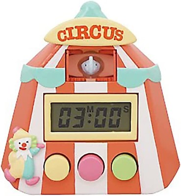 Hashy TOPIN RD EX-3128 Pop Up! Kitchen Timer Circus Red ABS Glass Japan #1