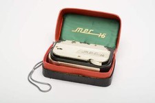 Mec 16 camera w/Color Ennit lens, works, w/Jewel box strap, Nice