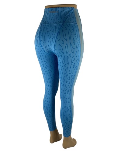 Ivy Park x Adidas Mujer XS Logo Monograma Leggings Azul Poliéster Spandex Usado en Excelente Condición - Imagen 5 de 10