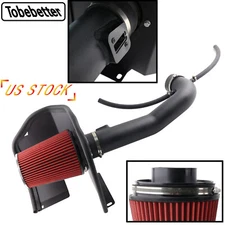 Cold Air Intake System w/ Red Filter Shield For Chevy GMC 1500 5.3L 6.2L 2014-18