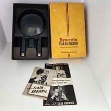 Vintage Kodak Brownie Flasholder for Six-20 Flash Brownie Original Box Manuals
