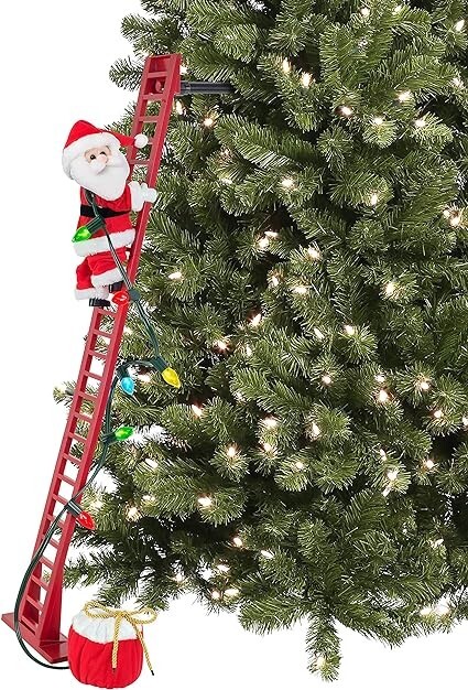 Mr Christmas Super Climbing Santa Claus 43 In Ladder Plays 15 Carols LED