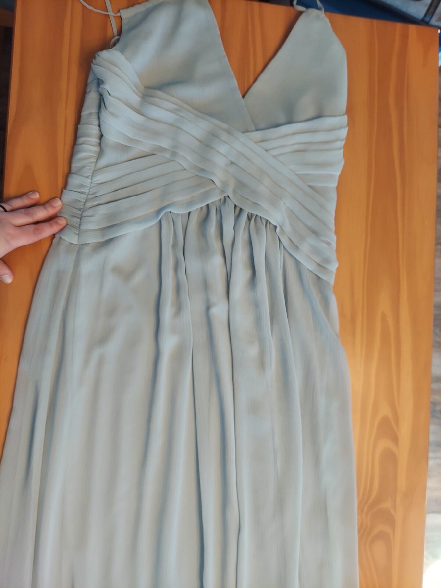 light gray chiffon bridesmaid dresses Gray chiffon prom dress, summer bridesmaid dress, sleeveless maxi dres –  Xiaolizi main image 0