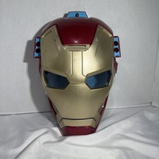 Hasbro Iron Man Mission Mask Lights Sounds Talking Marvel Avengers 2012 Vintage