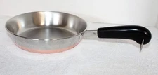 Vintage Revere Ware 8" Copper Bottom Saute / Fry Pan ~ Hardly Used Made in USA