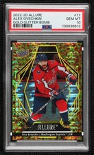 2022 Upper Deck Allure Gold Glitter Bomb 19/199 Alex Ovechkin PSA 10 GEM MT 1kx2