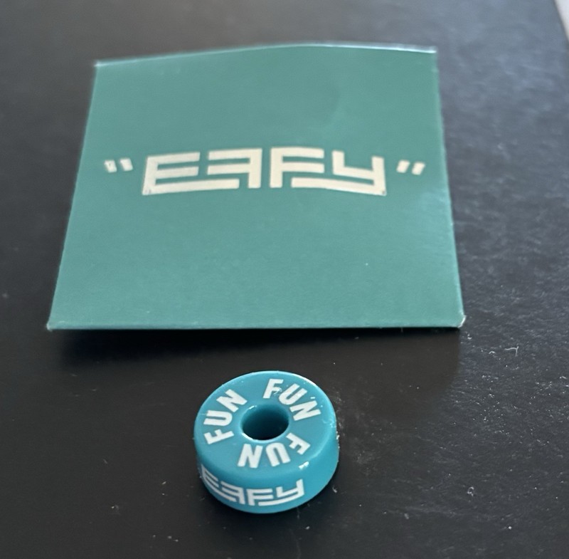 NEW EFFY Carnival Cruise Barrel Pendant "EFFY" Green w/White lettering