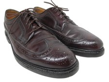 Florsheim Royal Imperial 97626 Vintage V-Cleat Shell Cordovan Derbys Size 8.5 D