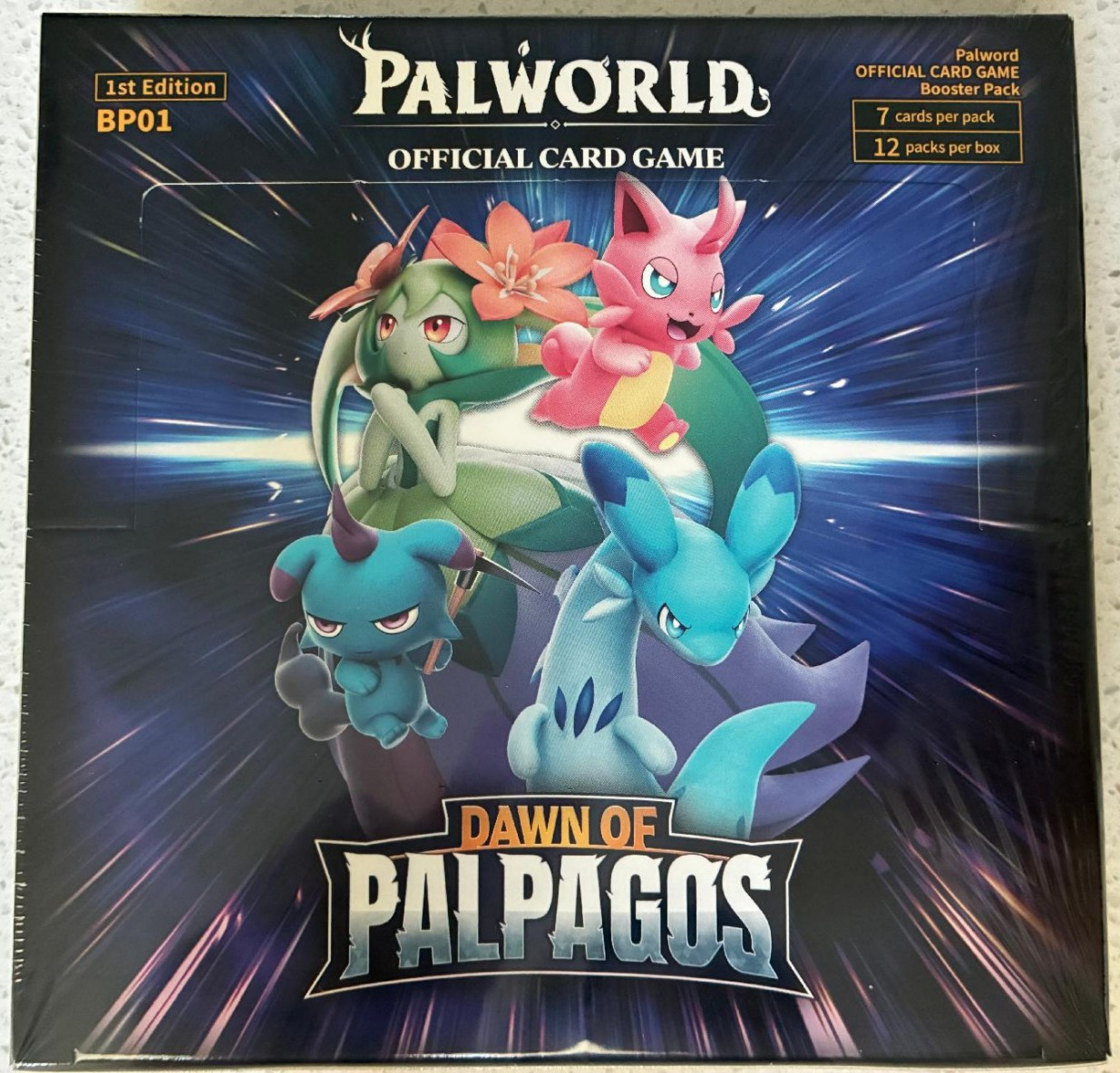 Palworld TCG: Dawn of Palpagos 1st Edition Booster Box Sealed