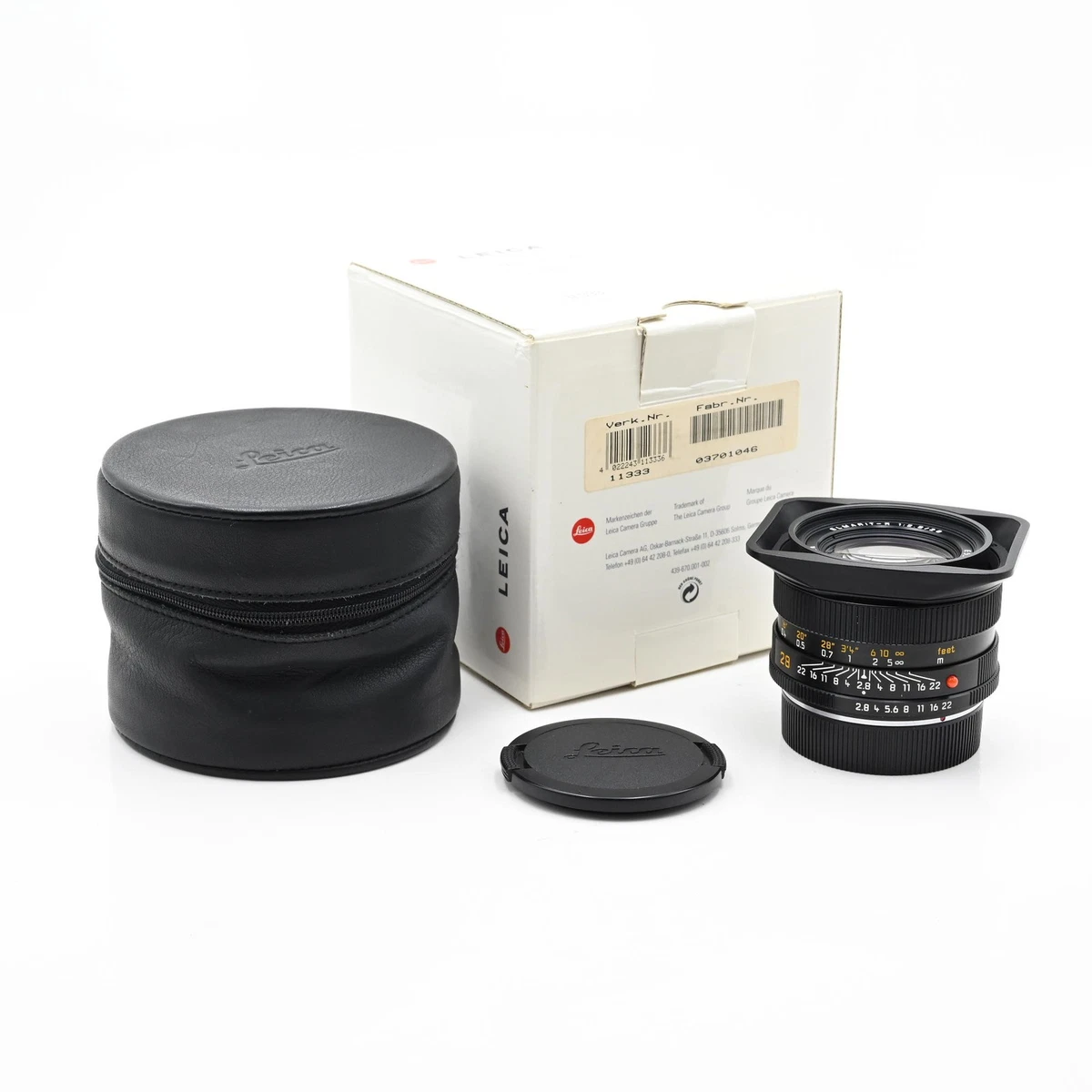 【美品】ライカ エルマリートR 28mm F2.8 3-CAM Leica Elmarit-R 28mm f2.8 (3 cam) – FLASHBACK CAMERA