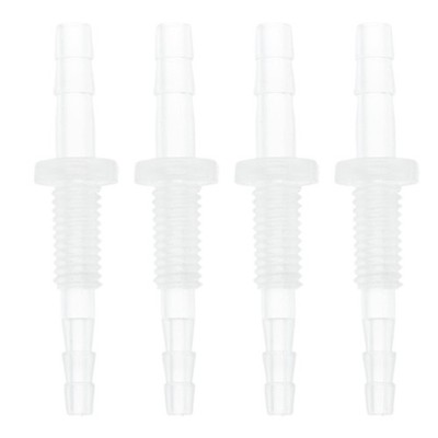 Plastic Hose Barb Fitting 1/8 To 5/32 Hose ID M6 Male Thread Bulkhead 4 PCS