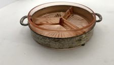 Vintage Pink Depression Glass Divided Relish ...