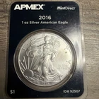 APMEX 2016 American Silver Eagle $1 1 oz .999 Silver Uncirculated