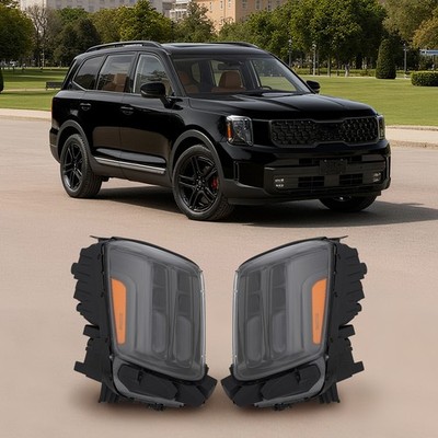 For 2023-2025 Kia Telluride Full LED Headlight w/Adaptive AFS Headlamps Pair Set