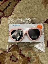 Carter's sun glasses heart shape pink