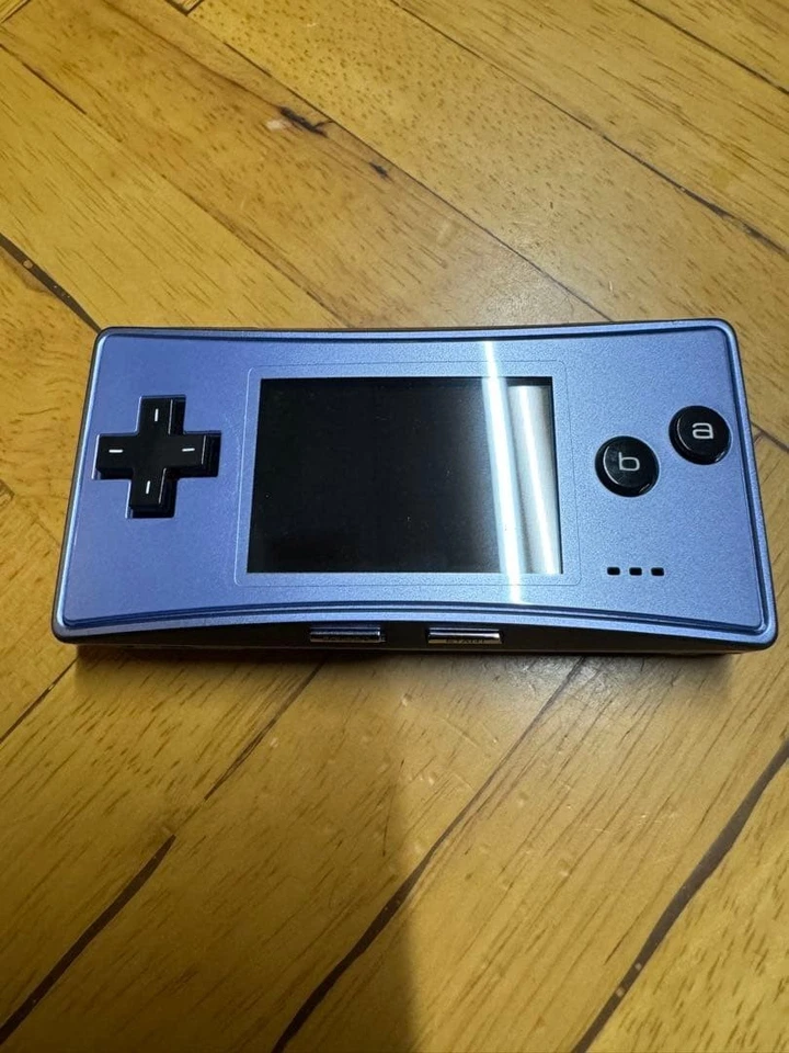 Nintendo Game Boy Micro Blue console Universal Handheld System+ GAMES - Image 2 of 4