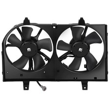 Black Radiator Condenser Fan Assembly for Maxima I35 2002-2004 LH RH 620-421