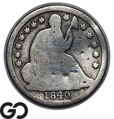 1840-O Seated Liberty Half Dime, Details, Rare In All Conditions