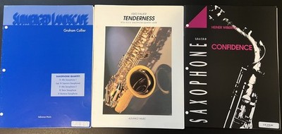 Saxophone Quartet Arrangements S(A)ATB  Sheet Music Lot - Three Arrangements 