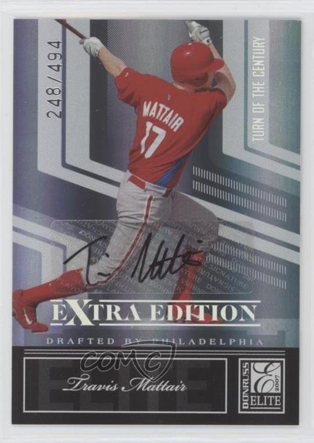 2007 Donruss Elite Extra Edition 248/494 Travis Mattair #40 Auto 0y9m