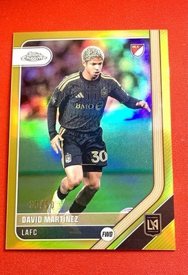 David Martinez 2026 Topps Chrome MLS Gold #/50 LAFC