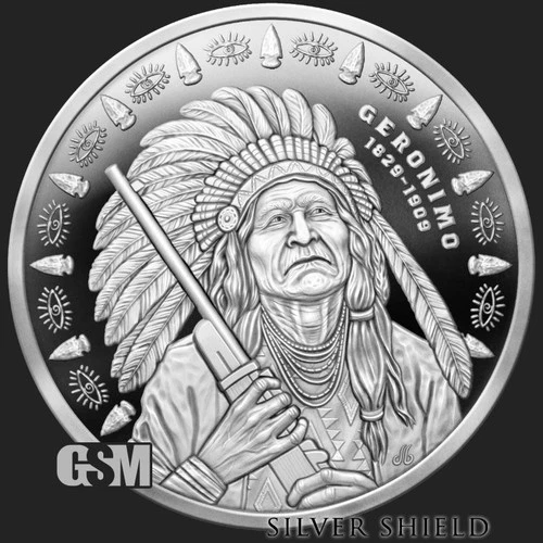 2026 Silver Shield GERONIMO - 1oz .999 Silver Proof - Pre Sale
