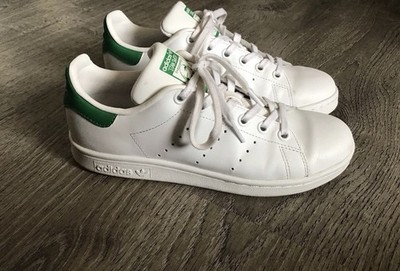 ADIDAS J Stan Smith Youth Size 4.5 Whute Green Kids Boys Shoes M20605