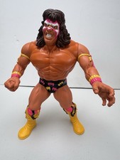 Vintage 1990 WWF Hasbro Talking Ultimate Warrior 12" Figure Pull String