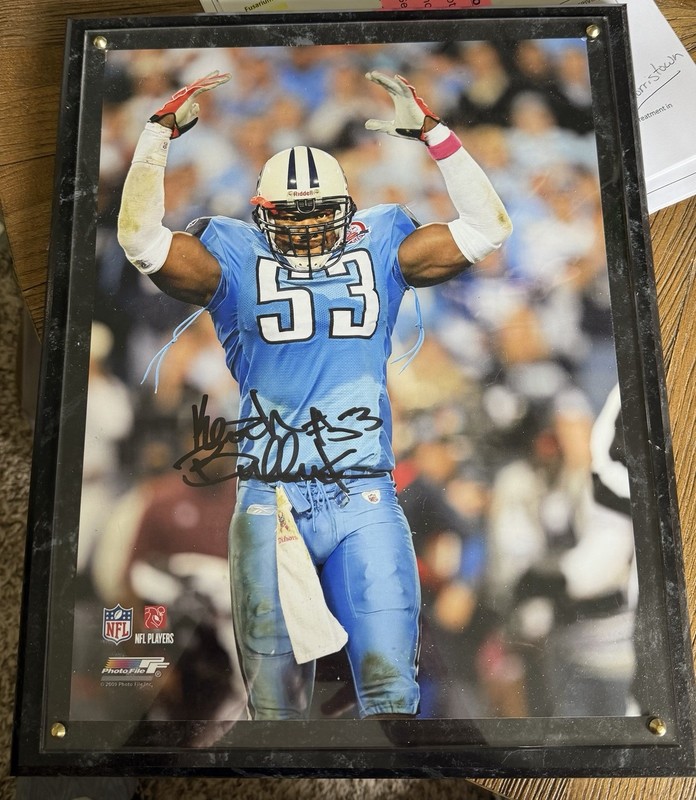 Keith Bullock Auto Tennessee Titans Photo Plaque Display Officially Licensed NFL