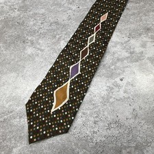 Pierre Balmain Silk Tie Mens One Size Green P...