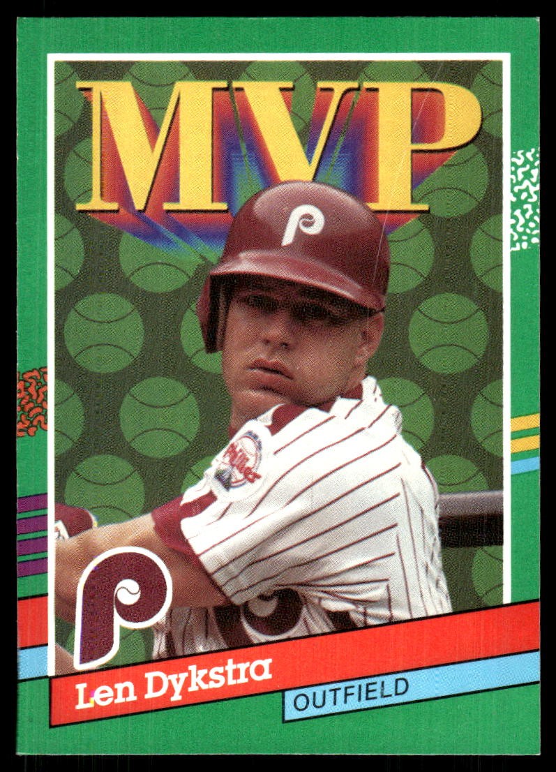 Len Dykstra 1991 Donruss #410 Phillies FREE SHIPPING StackedPacks